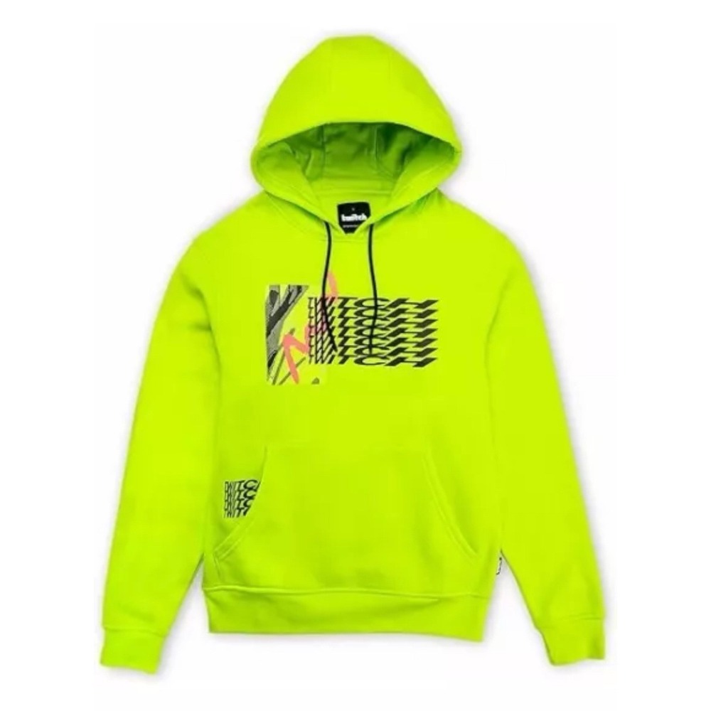 Twitch Graphic Hoodie Neon‎ Yellow Mens XXL